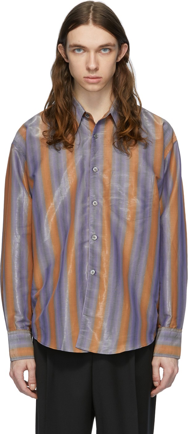 Our Legacy Blue & Orange Coco 70s Shirt