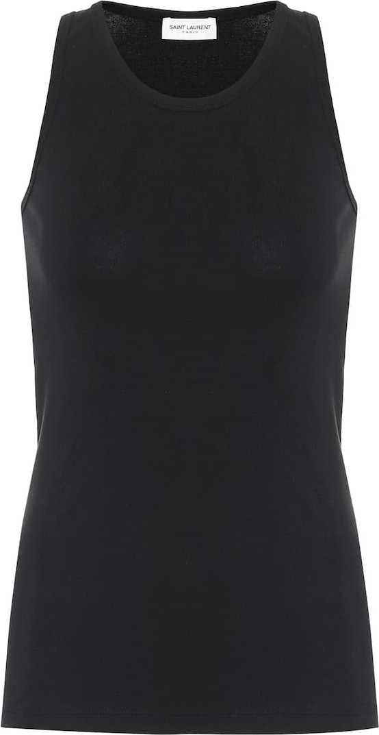 Saint Laurent Cotton-jersey tank top