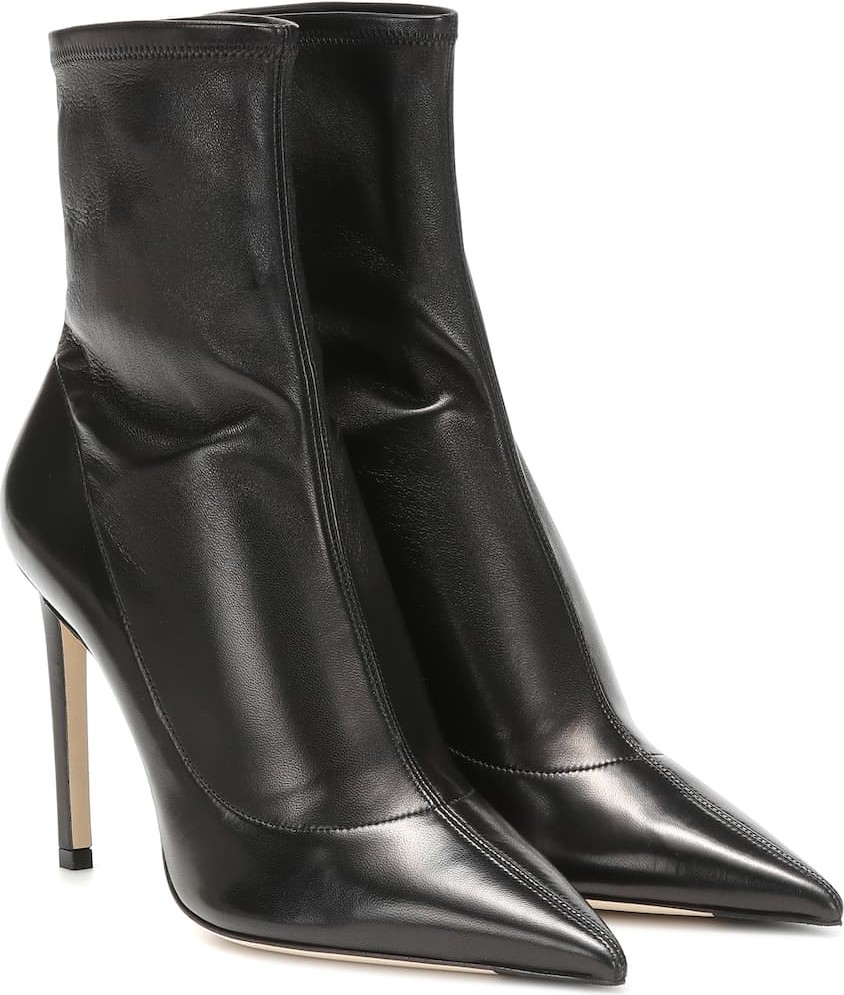 Jimmy Choo Brin 100 leather ankle boots