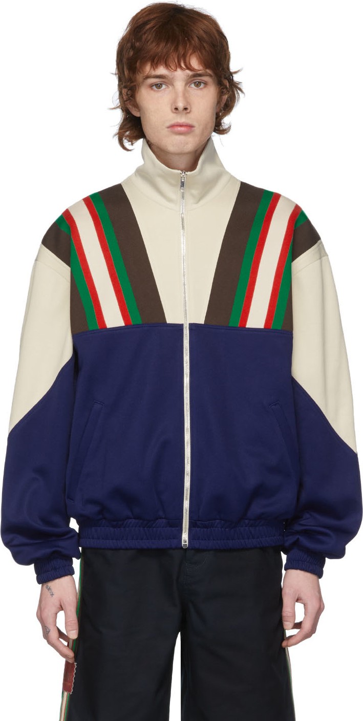 Gucci Blue & Off-White Track Jacket