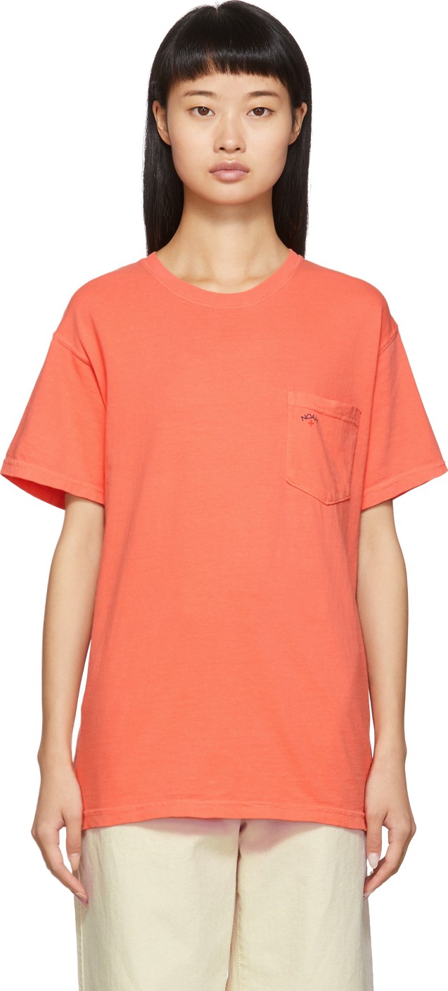 Noah NYC Orange Pocket T-Shirt