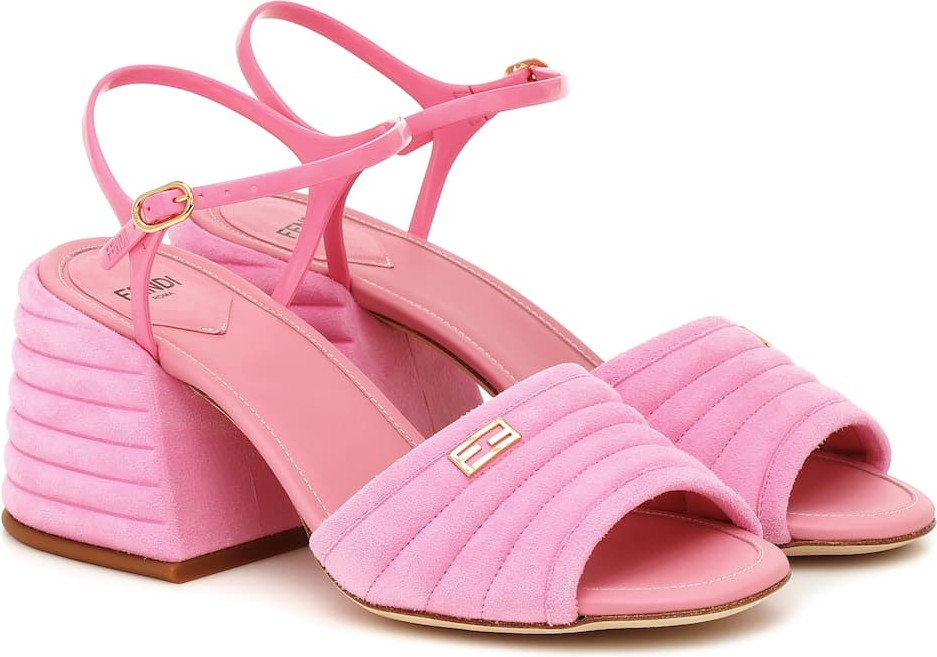 Fendi Promenade suede sandals