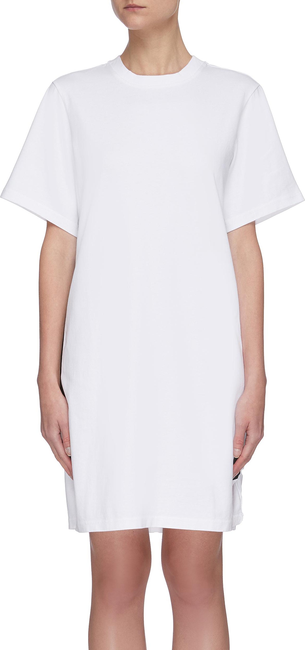 Acne Studios Contrast side tape T-shirt dress