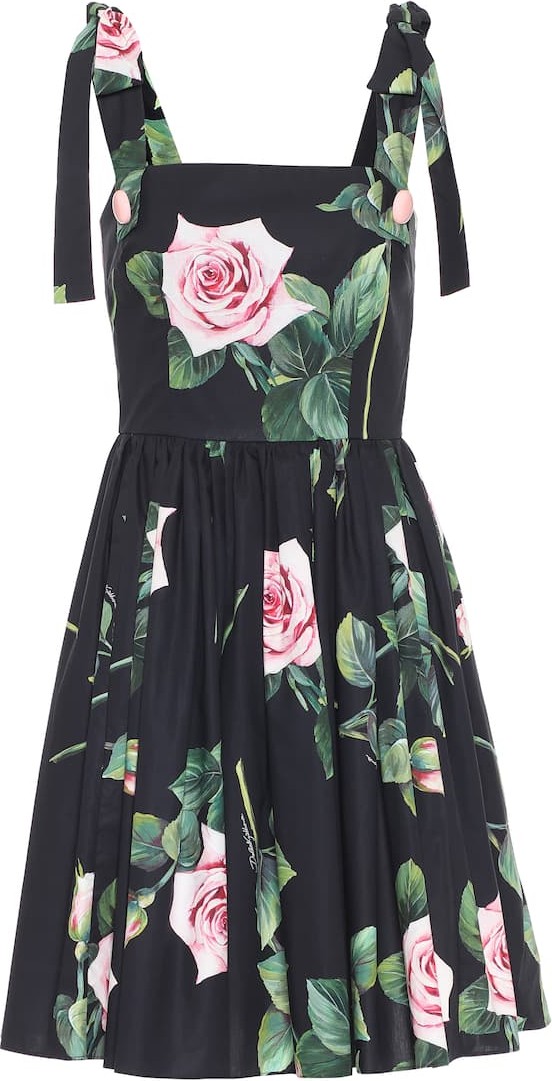 Dolce & Gabbana Floral cotton minidress