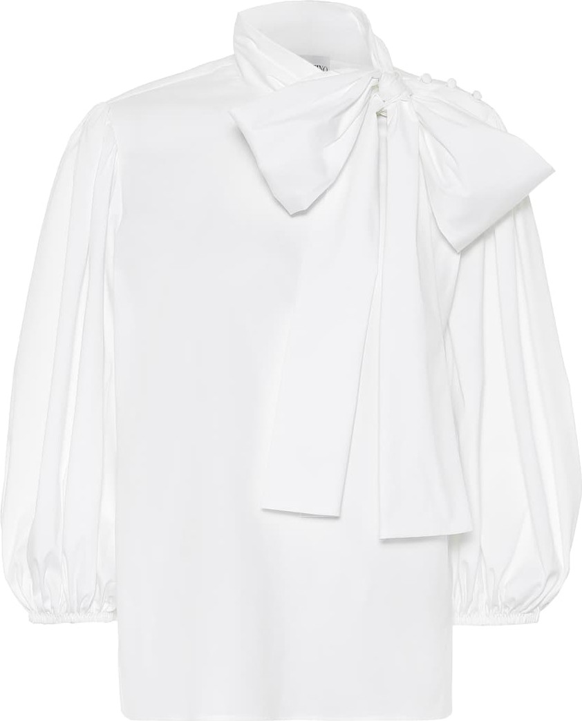 RED Valentino Cotton-poplin blouse