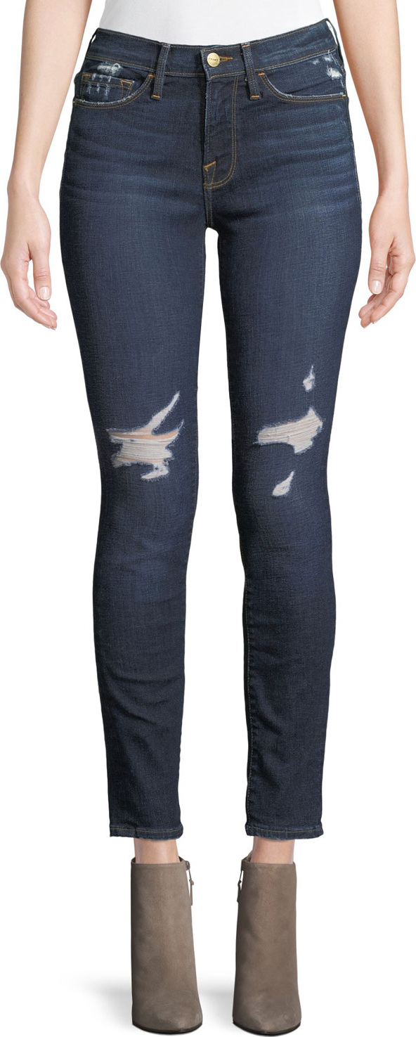FRAME DENIM Le Skinny De Jeanne Skinny-Leg Ankle Jeans
