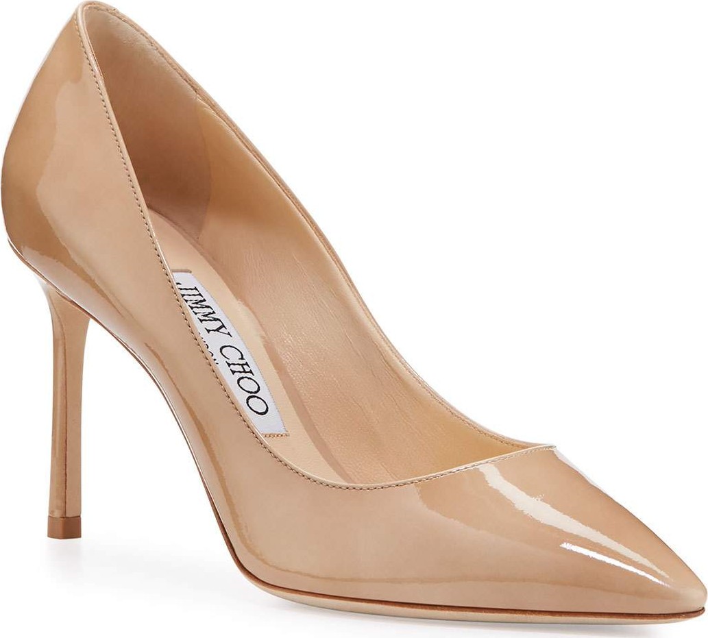 Jimmy Choo Romy Patent Pointed-Toe 85mm Pump