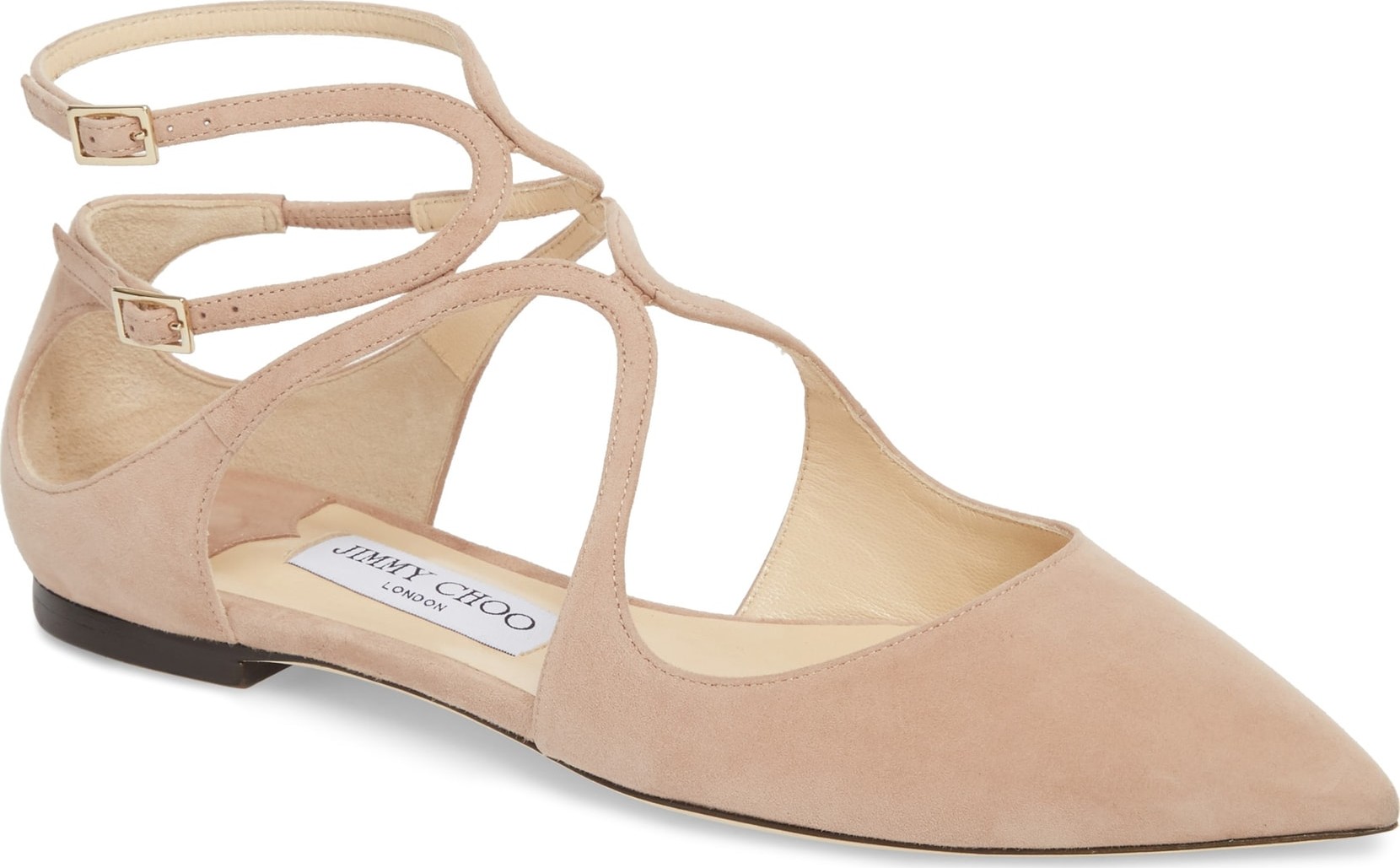 Jimmy Choo Lancer Ankle Strap Flat