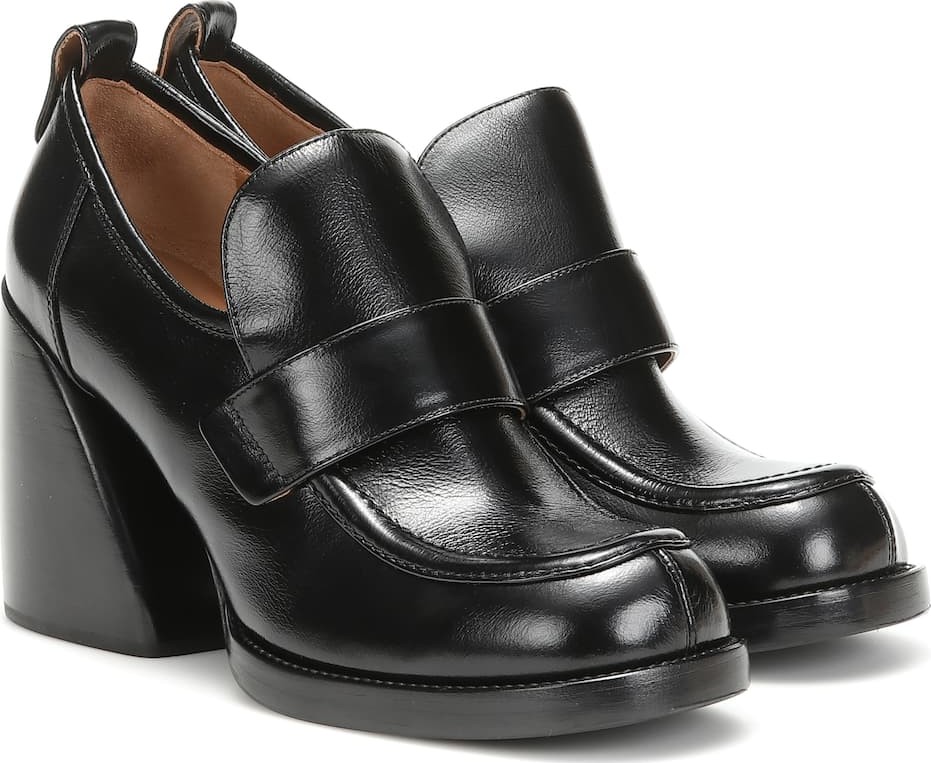 Chloe Wave leather loafer pumps