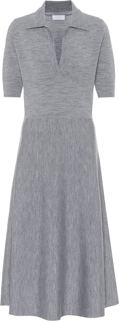 Gabriela Hearst Bourgeois wool-blend midi dress