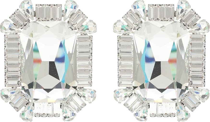 Alessandra Rich Crystal clip-on earrings