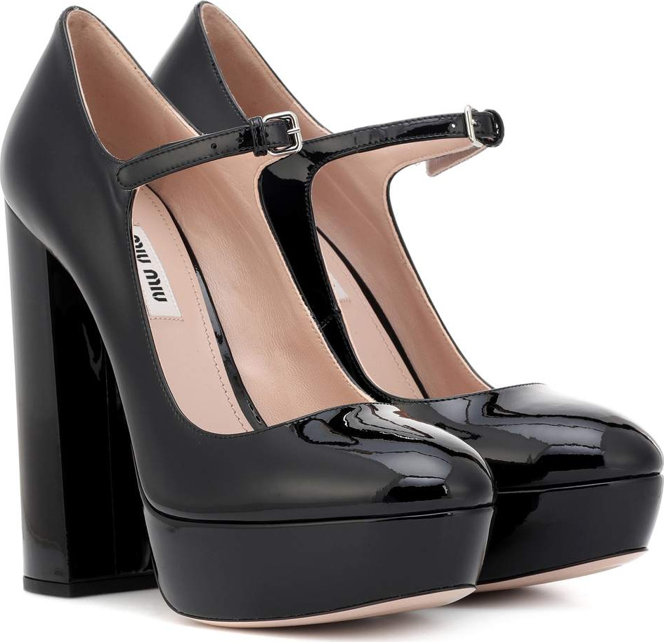 Miu Miu Mary Jane patent leather pumps
