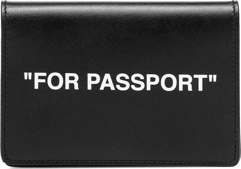 Off White Leather passport holder