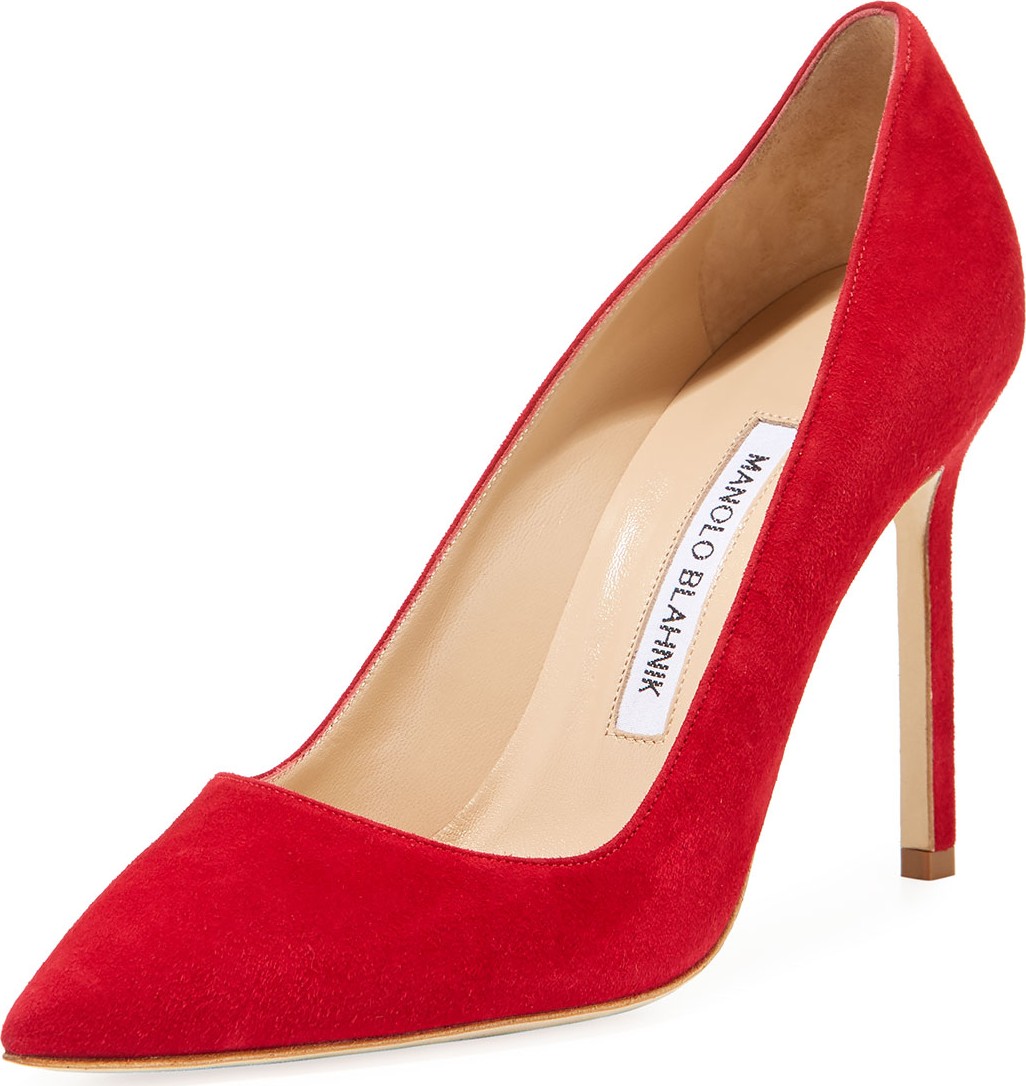 Manolo Blahnik BB 105mm Suede Pump