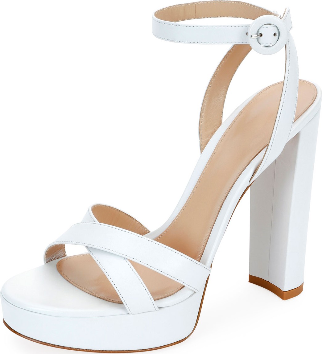 Gianvito Rossi Platform Crisscross Sandals