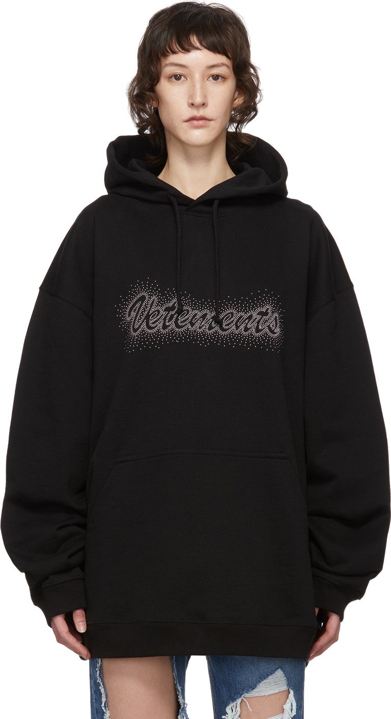 Vetements Black Bling Bling Hoodie
