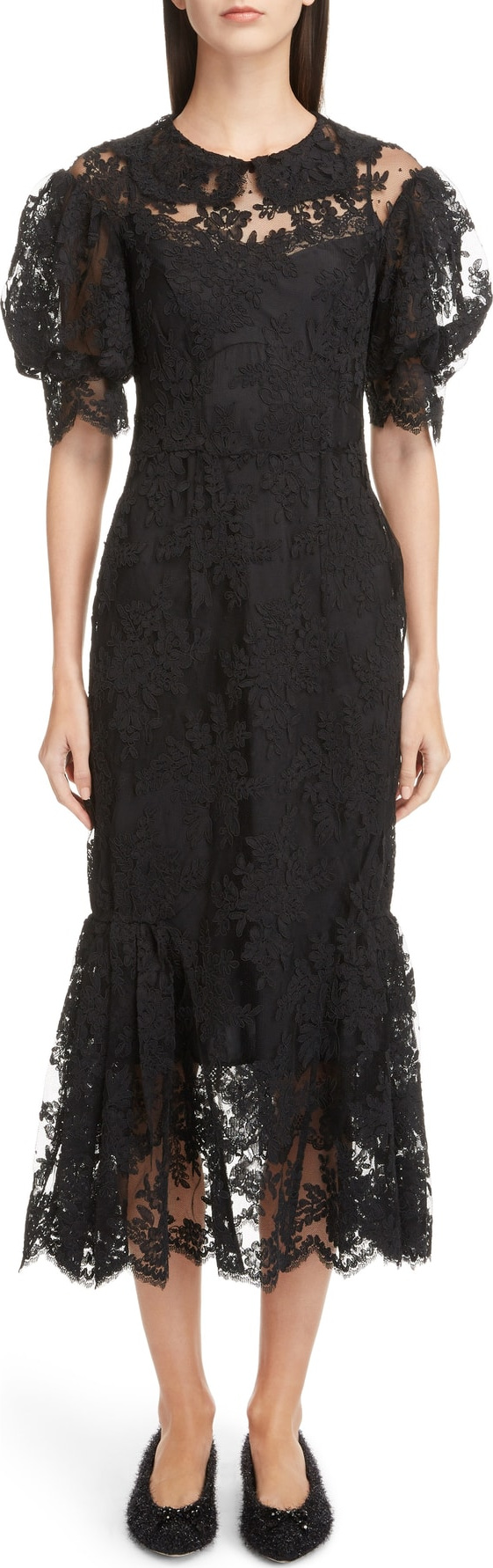 Simone Rocha Corded Lace Dress