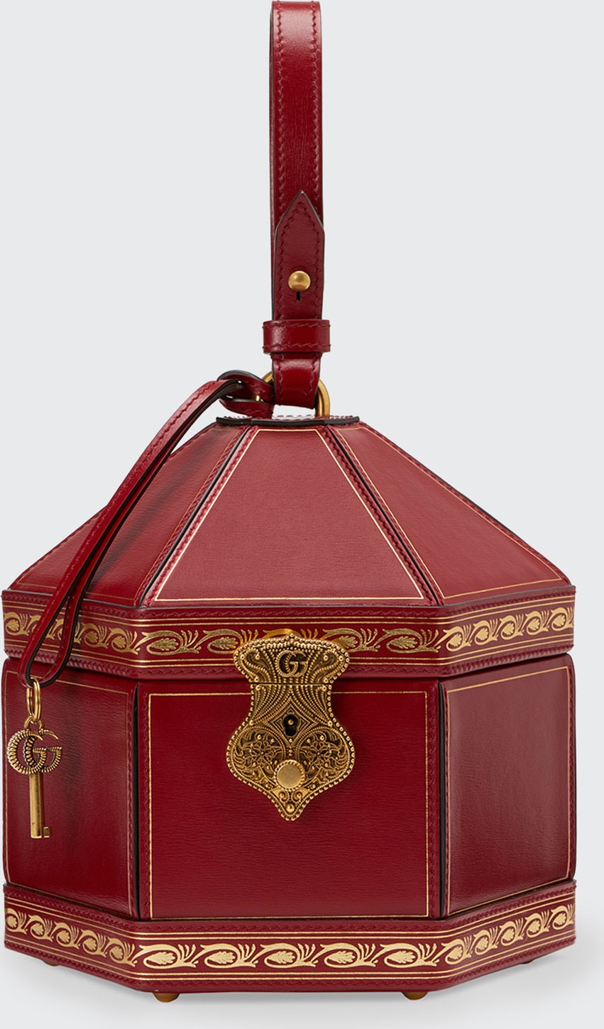 Gucci Geometrica Mini Leather Top-Handle Bag