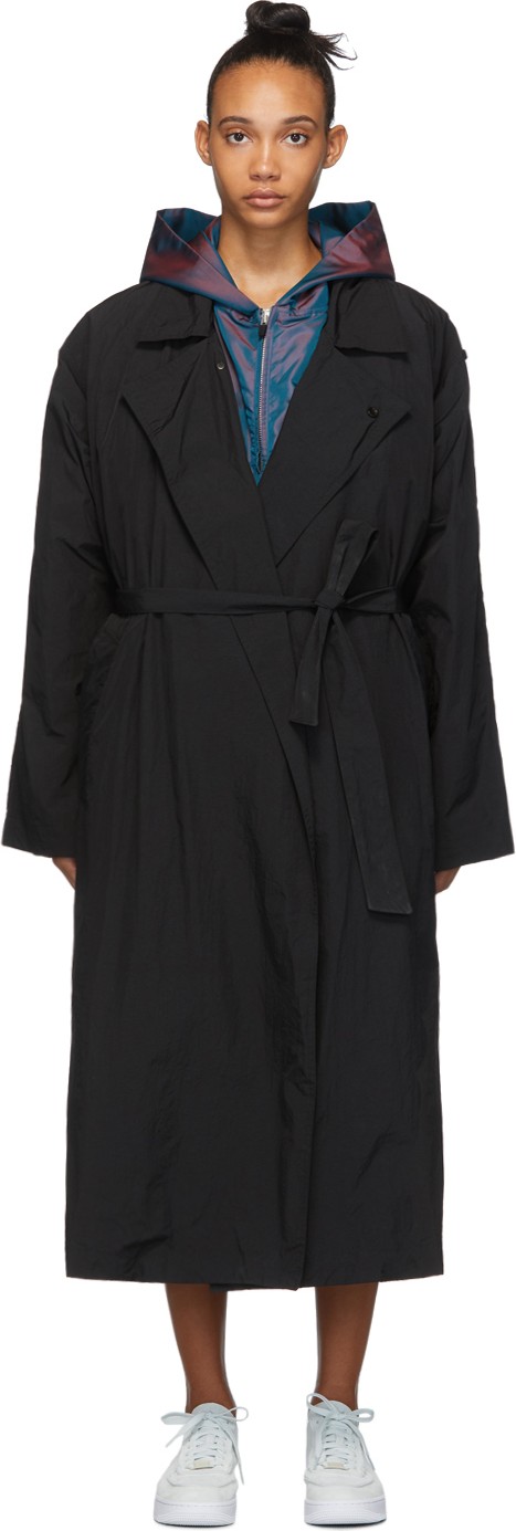 Fear of God Black Nylon Rain Coat