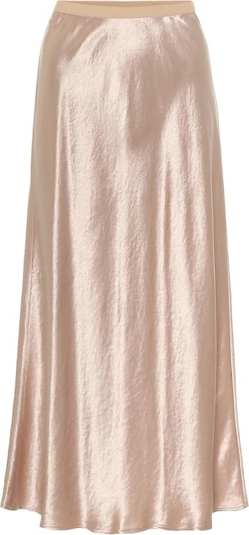 Max Mara Segnale satin midi skirt