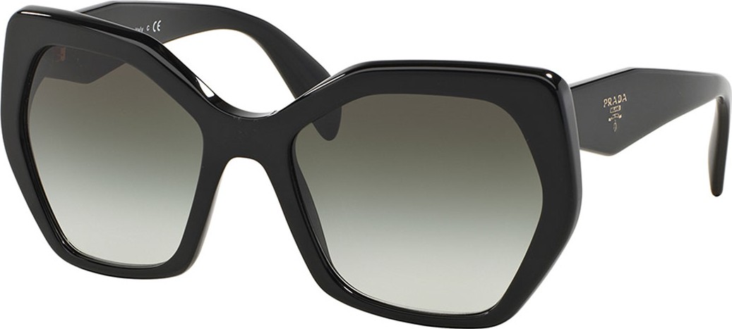 Prada Heritage Hexagonal Sunglasses, Black