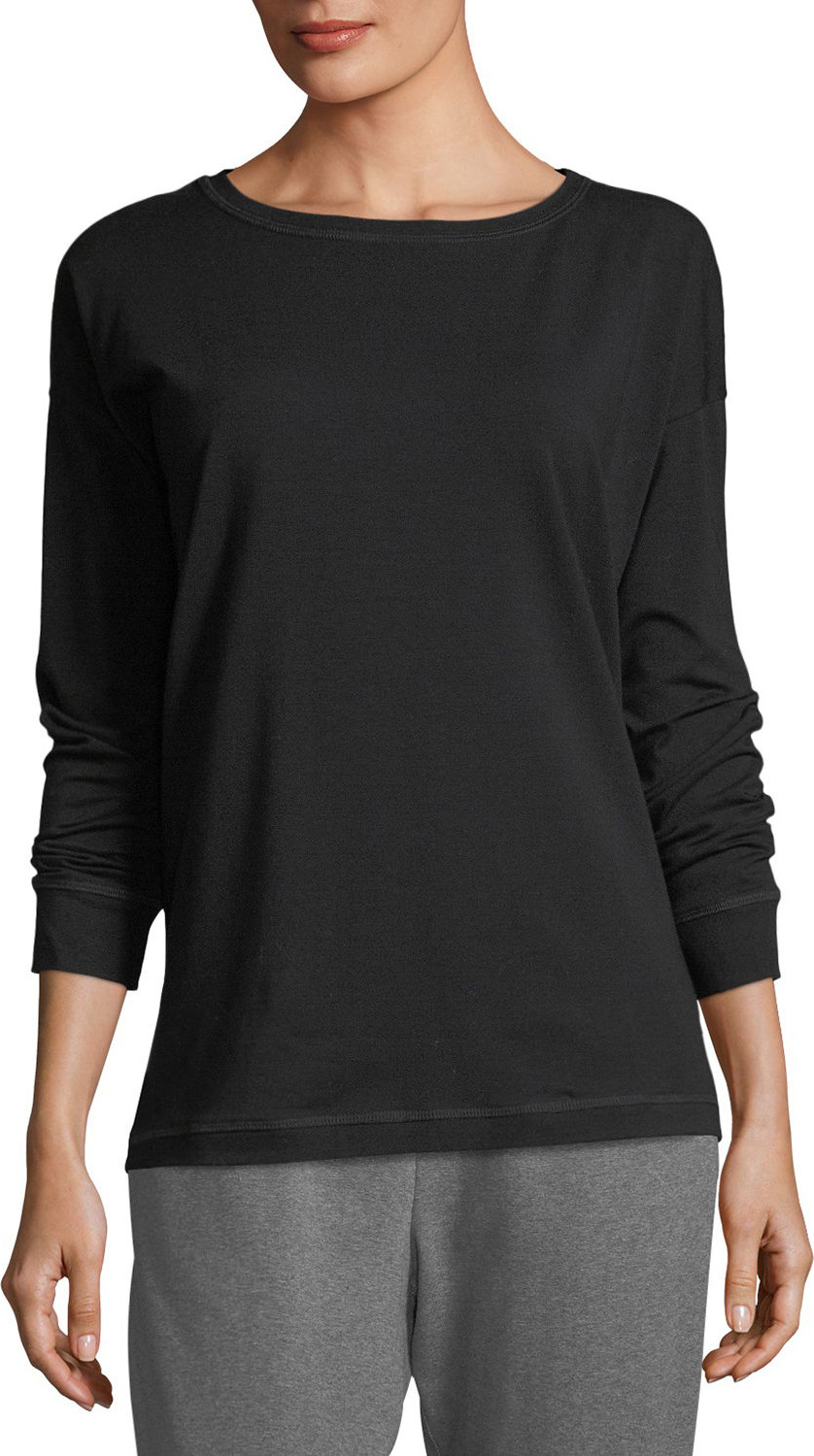 Eileen Fisher Stretch Jersey Sweatshirt Top