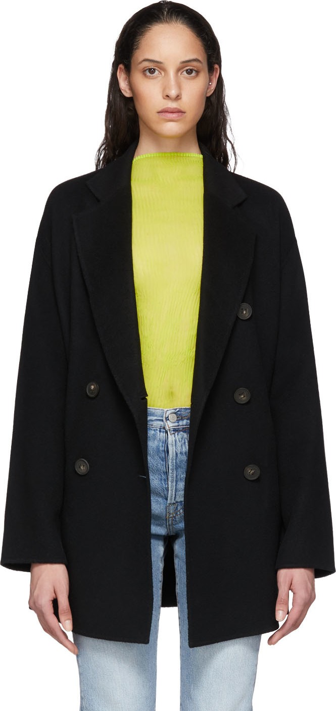 Acne Studios Black Odine Coat