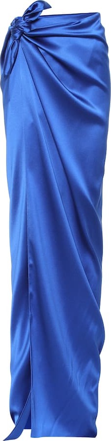 Balenciaga Satin maxi skirt