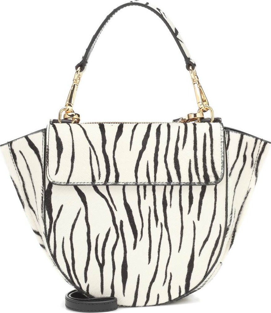 Wandler Hortensia Mini calf hair shoulder bag