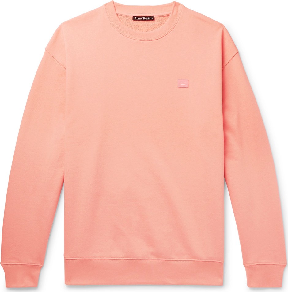 Acne Studios Forba Logo-Appliquéd Loopback Cotton-Jersey Sweatshirt