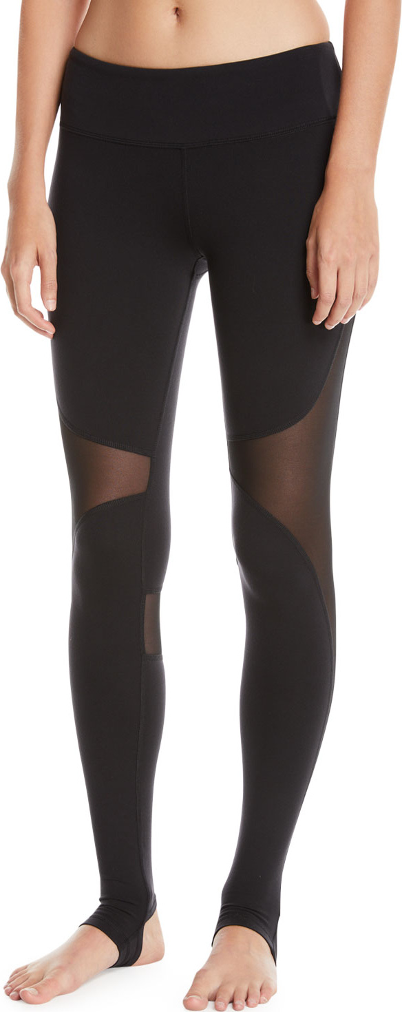 Alo Yoga Coast Mesh-Panel Sport Leggings