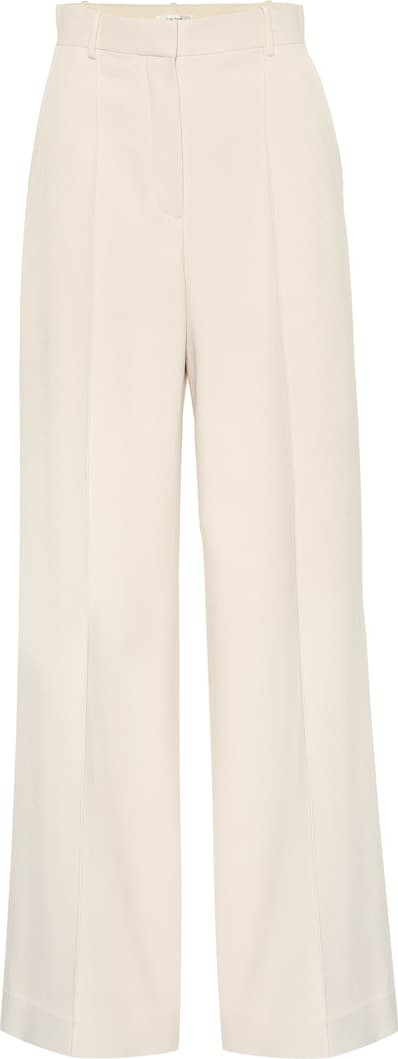 THE ROW Isla crêpe wide-leg pants