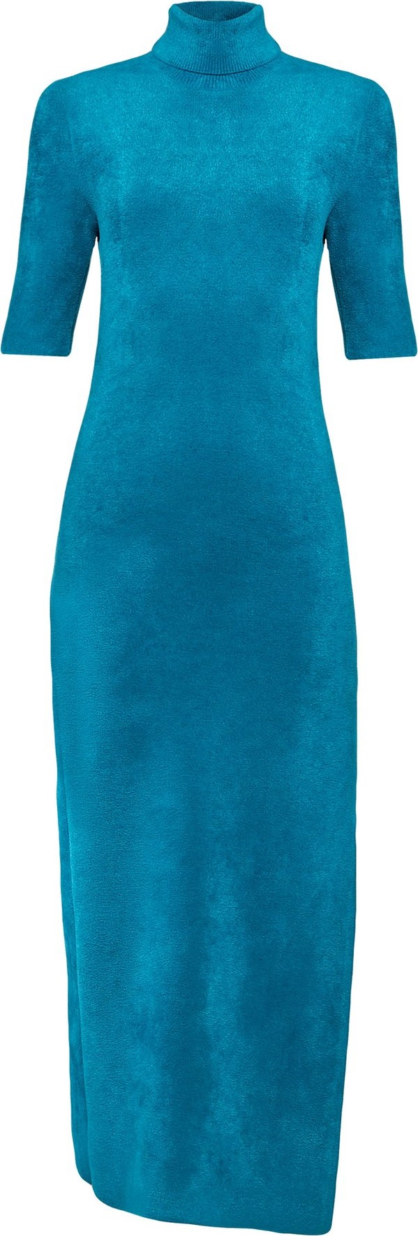 Balenciaga Logo-tag velvet pencil dress
