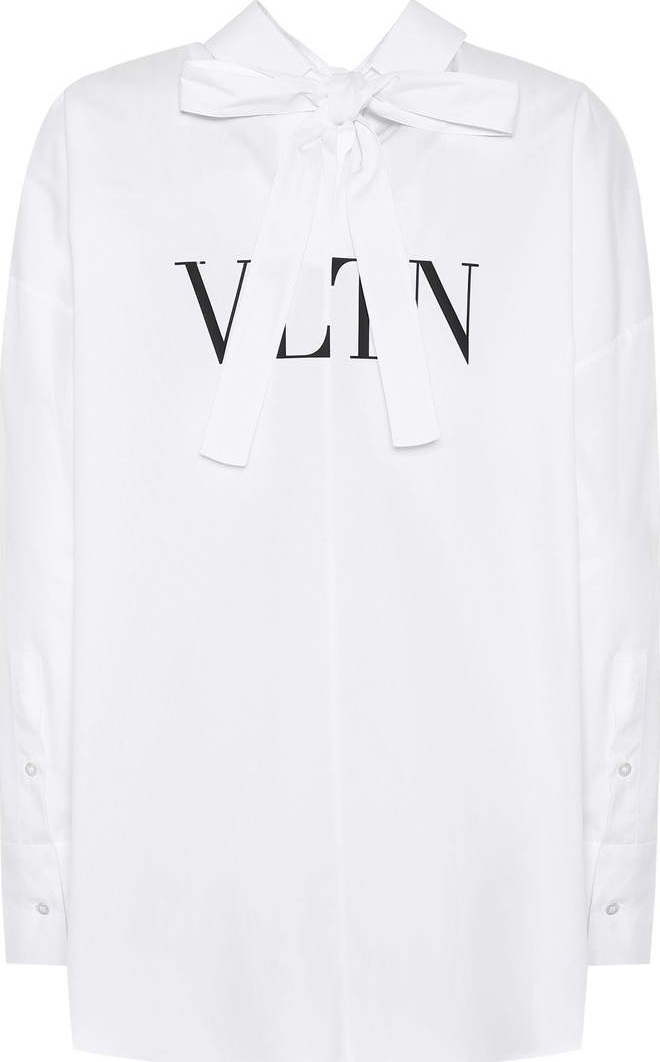 Valentino VLTN printed cotton top