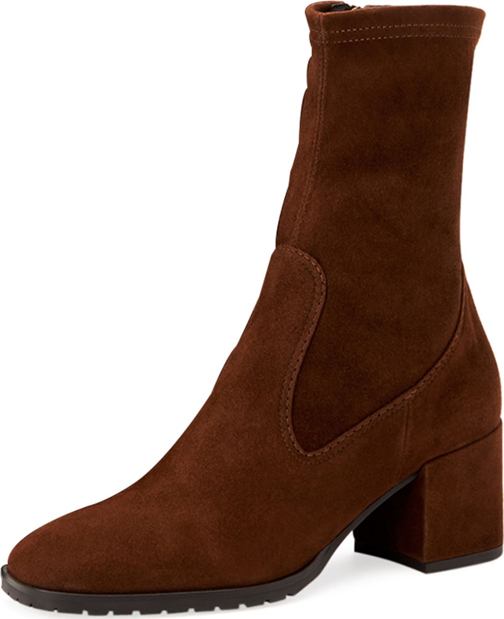 Aquatalia Cecilia Stretch-Suede Sock Booties