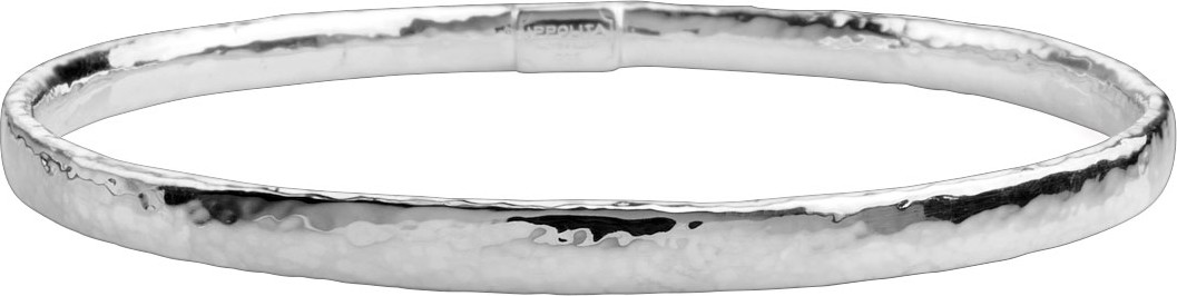 IPPOLITA Thin Hammered Silver Bangle