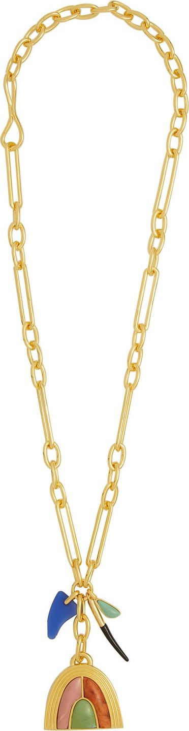 Lizzie Fortunato Pot of Gold charm gold-plated necklace