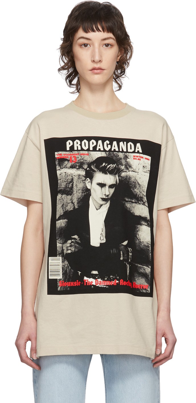 Acne Studios Beige Magazine T-Shirt