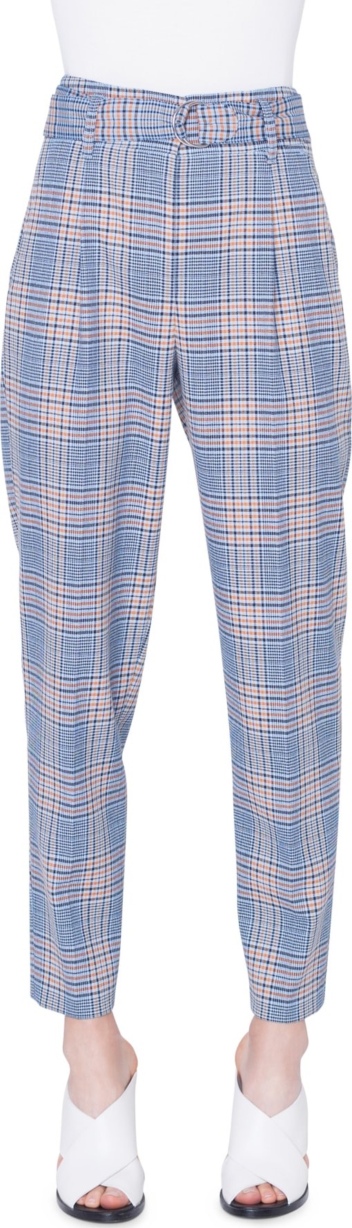 Akris Punto Fred Bicolor Plaid Pants