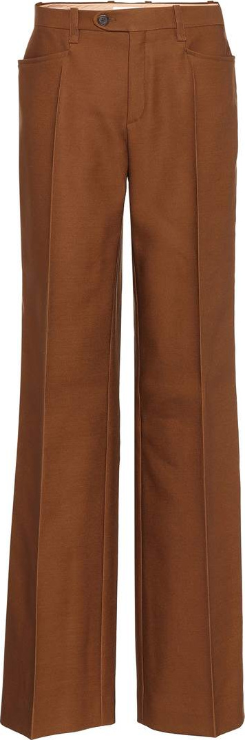 Chloe Wool and silk-blend pants
