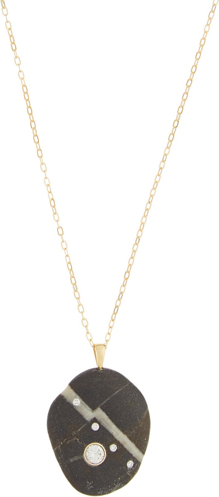 Cvc Stones Lightning Bolt diamond & 18kt gold necklace