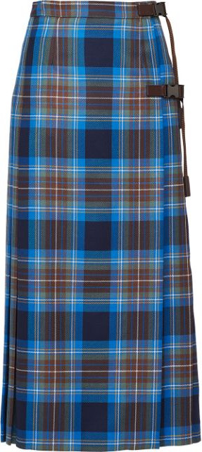 Prada - Plaid pleated skirt