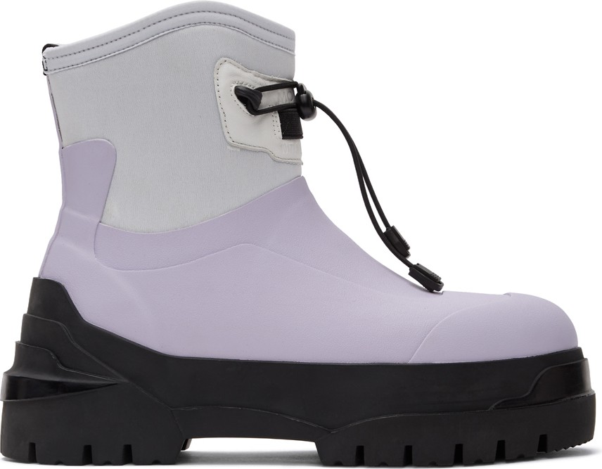 Moncler Genius SSENSE Exclusive 6 Moncler 1017 ALYX 9SM Purple Alison Boots