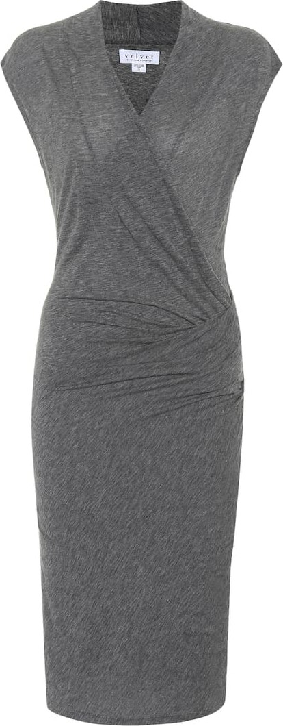 Velvet By Graham & Spencer Omega cotton-blend dress