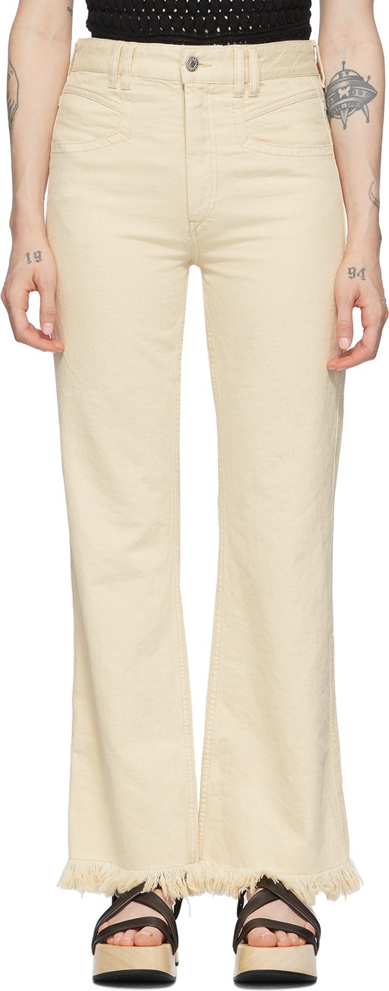 Isabel Marant Beige Elvira Jeans