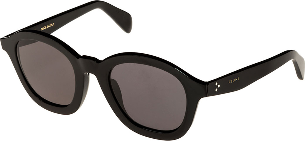 Celine Round Acetate International-Fit Sunglasses