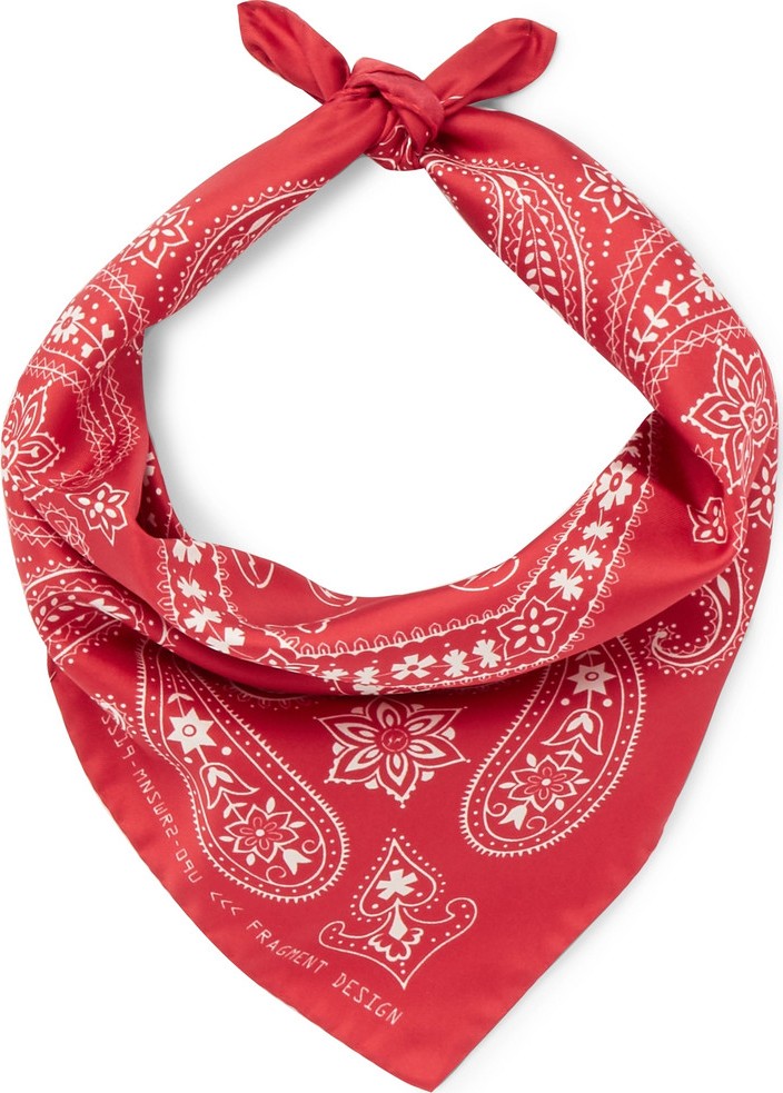 Moncler Genius 7 Moncler Fragment Printed Silk-Twill Bandana