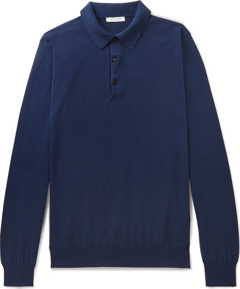 Boglioli Slim-Fit Cotton Polo Shirt