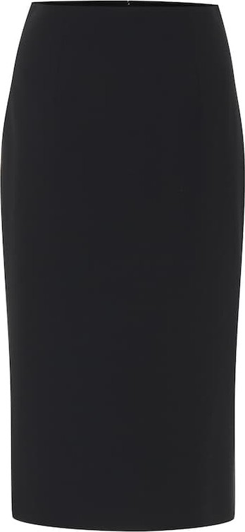 Alexander McQueen Crêpe pencil skirt