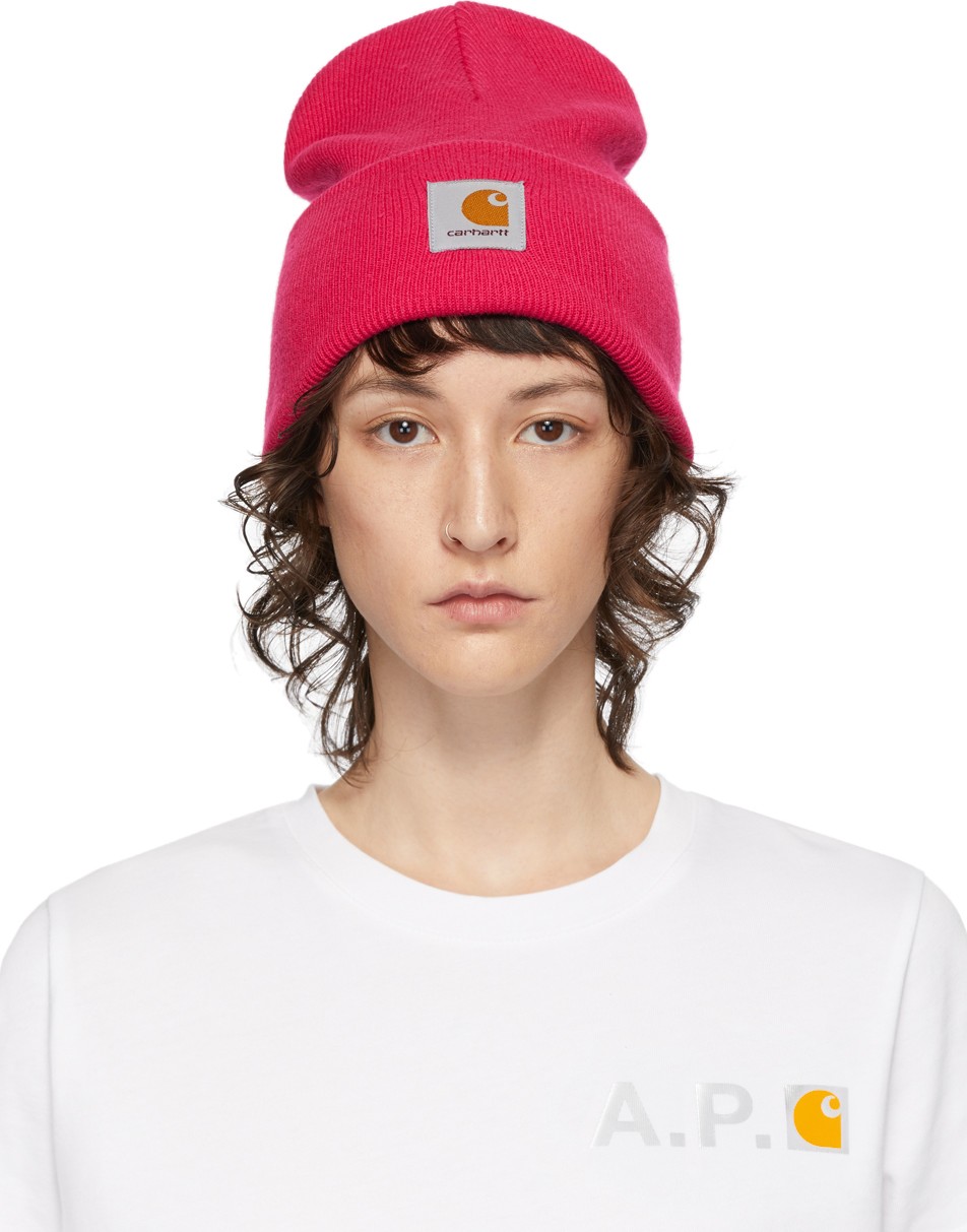 Carhartt Work In Progress Pink Watch Beanie